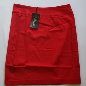 Velucci stretchy mini pencil skirt